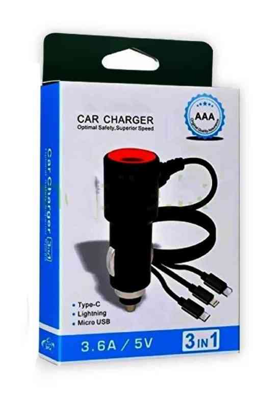 3 in 1 Car Charger